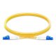 Cable de conexión de fibra monomodo 1M LC UPC a LC UPC dúplex de 2,0 mm PVC (OFNR) 9/125