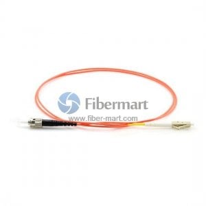 LC-ST Simplex OM1 Multimode Fiber Patch Cable