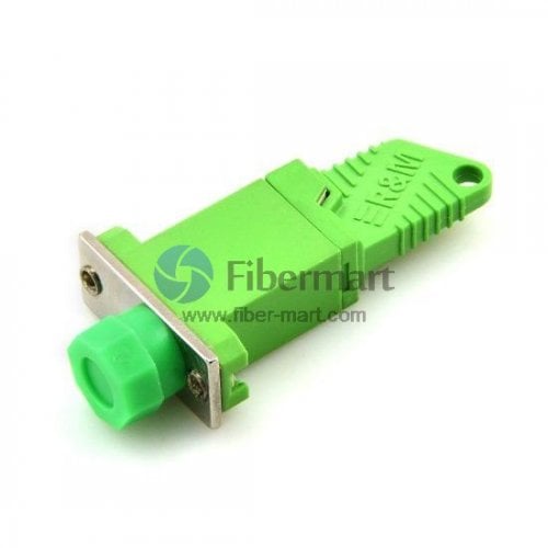 E2000/APC to FC/APC Singlemode Simplex Plastic Fiber Adapter