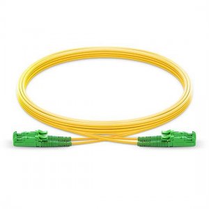E2000 APC para E2000 APC duplex PVC/LSZH/OFNP 9/125 cabo de patch de fibra de modo único