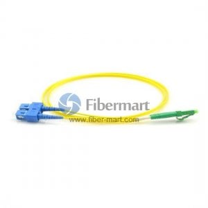 Cable de conexión de fibra dúplex LC/APC a SC/UPC monomodo 9/125
