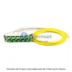 24 Ports LC Pre-terminated Fiber Adapter Panel with Fiber Pigtail