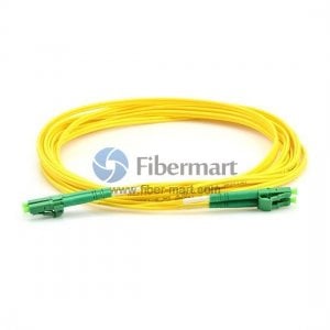 LC/APC para LC/APC Singlemode 9/125 Duplex Fiber Patch Cable