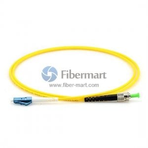 LC/UPC to ST/APC Singlemode 9/125 Simplex Fiber Patch Cable