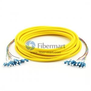 Câble de brassage fibre monomode LC/UPC vers LC/UPC 12 fibres SM 9/125