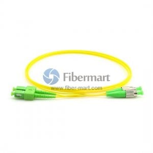 FC/APC to SC/APC Singlemode 9/125 Duplex Fiber Patch Cable