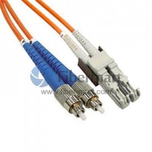 FC-E2000 Plenum (OFNP) Duplex Cable de Conexión de Fibra Multimodo