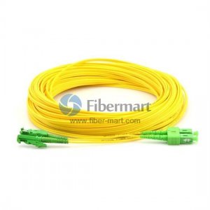 Одномодовый коммутационный кабель SC / APC - E2000 / APC Plenum (OFNP) Одномодовый оптоволоконный соединительный кабель 9/125