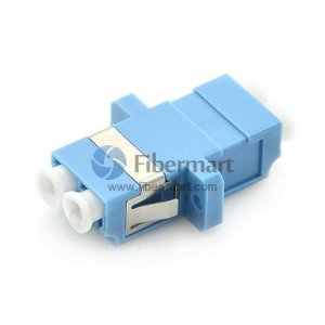 LC/UPC to LC/UPC Duplex SC Type with Flange Plastic Fiber Adapter