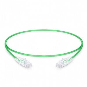 1ft (0.3m) Cat6 Snagless Unshielded (UTP) PVC CM Slim Ethernet Network Patch Cable, Green