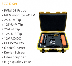 Kit de inspección y limpieza de fibra FTTH FCC-D