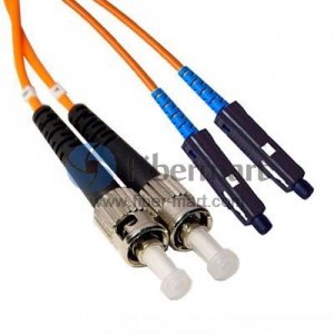 ST-MU Duplex OM1 Multimode Fiber Patch Cable