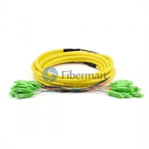 SC/APC to SC/APC 12 Fibers SM 9/125 Single mode Fiber Patch Cable