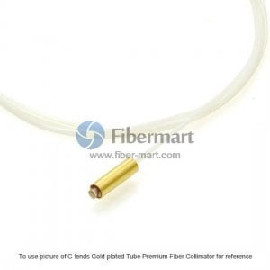2M double fibre 1310nm C-lens plaqué or Tube premium fibre Collimateur 5 mm WD 250um