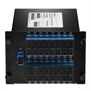 Divisor de fibra 1xN, 2xN personalizado em cassete LGX série FLG, SC / LC, UPC / APC