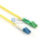 Cable de conexión de fibra dúplex 9/125 monomodo LC / APC a LC / UPC