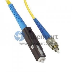 FC/APC to MU Plenum(OFNP) Simplex 9/125 Single-mode Fiber Patch Cable