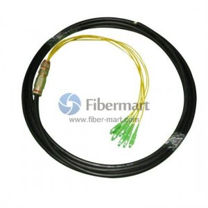 6-Fiber Multimode FC/SC/ST/LC Waterproof Fiber Pigtail