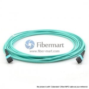 96 Fibers OM3 Multimode 24 Strands MTP Trunk Cable 3.0mm LSZH/Riser