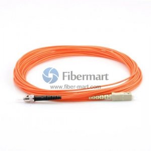 SC-ST Simplex OM1 Multimode Fiber Patch Cable