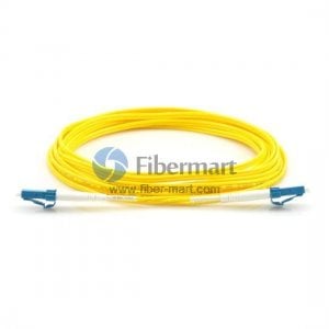 LC / UPC-LC / UPC Plenum (OFNP) Cable de conexión de fibra monomodo dúplex 9/125