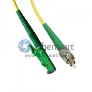 Câble de raccordement fibre monomode FC/APC à E2000/APC Plenum (OFNP) Simplex 9/125
