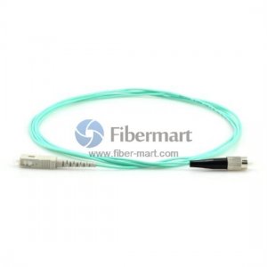 FC-SC Simplex OM3 Multimode Fiber Patch Cable