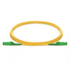 E2000 APC to E2000 APC Simplex PVC/LSZH/OFNP 9/125 Single Mode Fiber Patch Cable