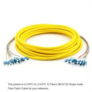 3M SC UPC to ST UPC 9/125 Single Mode 24 Fiber MultiFiber PreTerminated Cable 0.9mm PVC Jacket