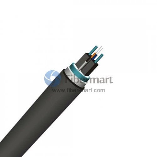 2 Fibers Single-mode Single-armored FRP Strength member LSZH FTTH Duct Cable-GJFDC