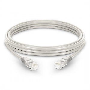 Câble de raccordement réseau Ethernet Cat5e sans accroc non blindé (UTP), PVC blanc, 10 m (32,81 pieds)
