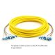 1.5M LC UPC a LC UPC 9/125 Modo Simple 6 Fibras MultiFiber PreTerminated Cable 0.9mm Chaqueta de PVC