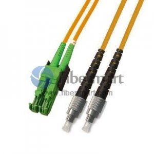 FC/APC to E2000/APC Plenum(OFNP) Duplex 9/125 Single-mode Fiber Patch Cable