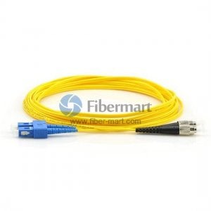 Cable de conexión de fibra monomodo dúplex 9/125 FC / UPC-SC / UPC Plenum (OFNP)
