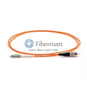 FC / UPC-LC / UPC Cable de conexión de fibra a una cara multimodo 100 / 140um 3,0 mm