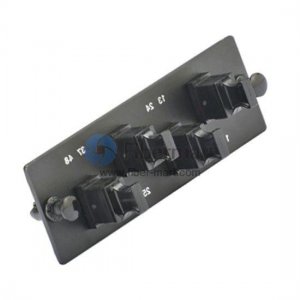 4 Ports MPO/MTP-LWL-Adapter-Panel kompatibel für Panduit Opticom- oder QuickNet-Patch-Panels und Glasfasergehäuse