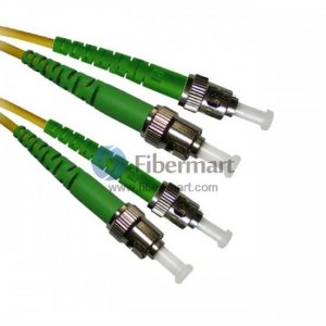 ST/APC to MU Singlemode 9/125 Simplex Fiber Patch Cable