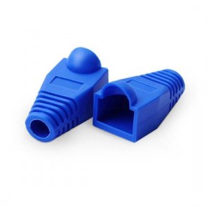 RJ45 Snagless Boot Cover 6.5mm OD Blue, 50/Pack