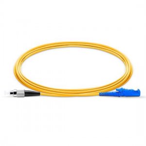 FC UPC to E2000 UPC Simplex PVC/LSZH/OFNP 9/125 Single Mode Fiber Patch Cable