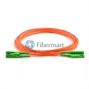 E2000-E2000 Plenum (OFNP) Duplex Cable de Conexión de Fibra Multimodo