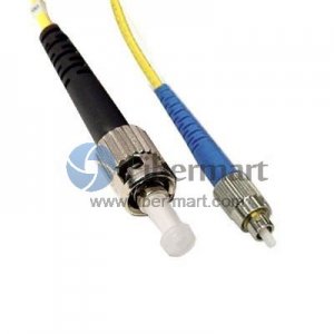 ST/APC to FC/UPC Plenum(OFNP) Simplex 9/125 Single-mode Fiber Patch Cable
