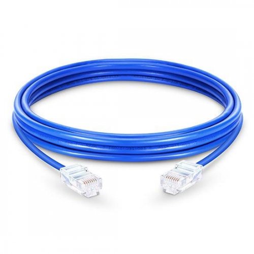 Câble de raccordement réseau Ethernet non blindé Cat5e non blindé (UTP), PVC bleu, 10 m (32.81ft)