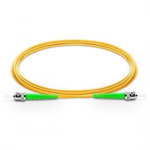2M ST APC to ST APC Simplex 2.0mm PVC(OFNR) 9/125 Single Mode Fiber Patch Cable