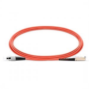 FC to E2000 Simplex PVC/LSZH/OFNP OM2 Multimode Fiber Optic Patch Cable