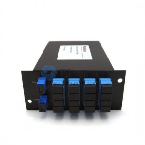 2x16 Fiber PLC Splitter mit Standard LGX Metallbox