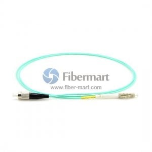 FC-LC Simplex OM4 Multimode Fiber Patch Cable