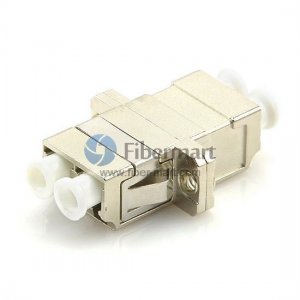 LC/UPC to LC/UPC Duplex SC Type Flange Metal Fiber Adapter