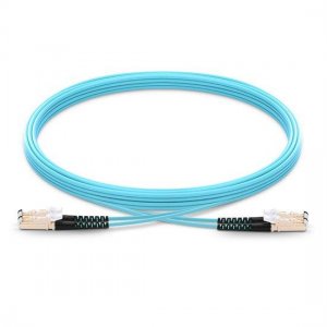 E2000 to E2000 Duplex PVC/LSZH/OFNP OM3 Multimode Fiber Optic Patch Cable