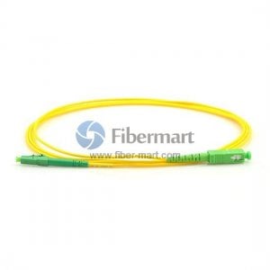 Câble de raccordement fibre simplex LC/APC vers SC/APC 9/125