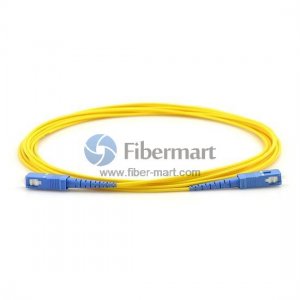 SC/APC to SC/UPC Plenum(OFNP) Duplex 9/125 Single-mode Fiber Patch Cable